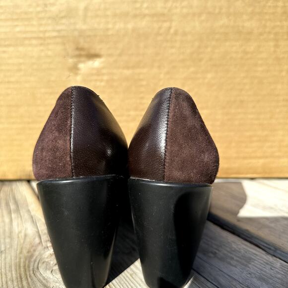 Dansko Tuttie Suede Heels Comfort Suede Leather Pump 3" Block Heel Brown 7 - Picture 5 of 7